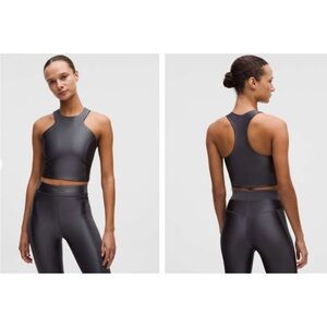 NWT Lululemon Satin Shine Tank Wordmark size 2 & size 6 COAL